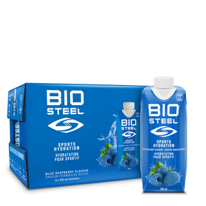 BioSteel Blue Raspberry Sports Hydration Drink 500ml 12 pack