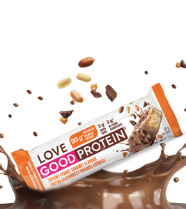 Love Good Fats Peanut Caramel Protein Bar 55g