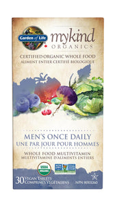 Garden of Life MyKind Organics Men's Multivitamin 30 Vegan Tablets