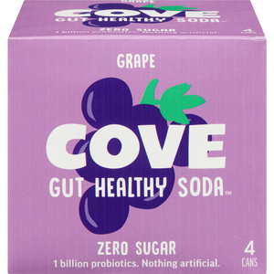 Cove Gut Healthy Soda Grape 355ml 4pk