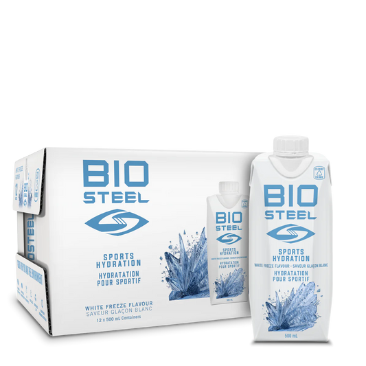 BioSteel White Freeze Sports Hydration Drink 500ml 12 pack