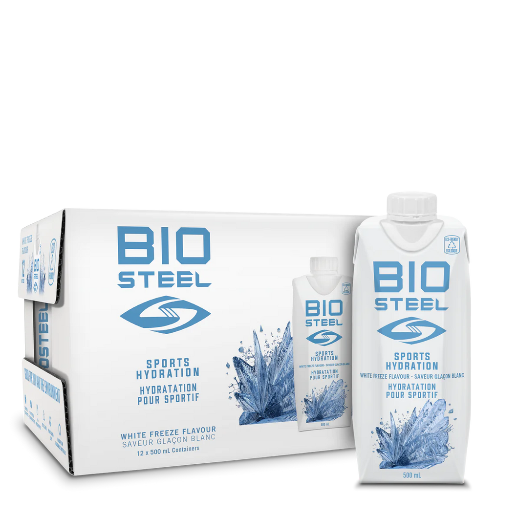 BioSteel White Freeze Sports Hydration Drink 500ml 12 pack