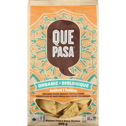 Que Pasa Organic Yellow Corn Tortilla Chips 350g