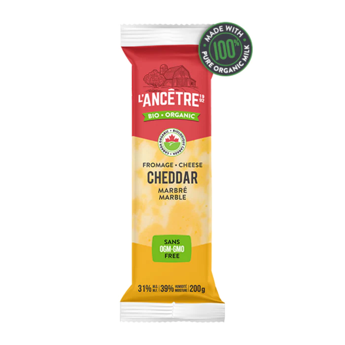 L'Ancetre Organic Marble Cheddar Cheese 200g