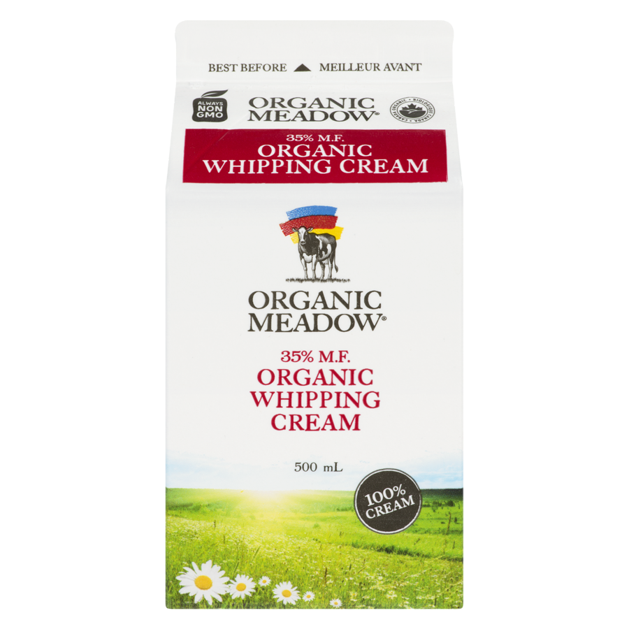 Organic Meadow Organic 35% Whipping Cream 500ml