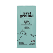 Load image into Gallery viewer, Level Ground Trading Organic Peru Medium Roast Coffee Ground 300g
