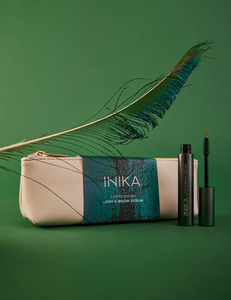 Inika Limited Edition Lash Brow Serum and Travel Bag Gift Set Valued at $88
