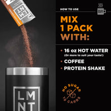 Load image into Gallery viewer, LMNT Chocolate Caramel Electrolyte Mix 6g
