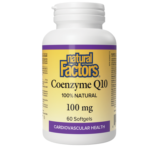 Natural Factors CoQ10 100mg 60 Softgels