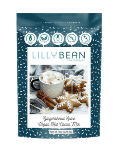 LillyBean Gingerbread Spice Vegan Hot Chocolate Mix 226g