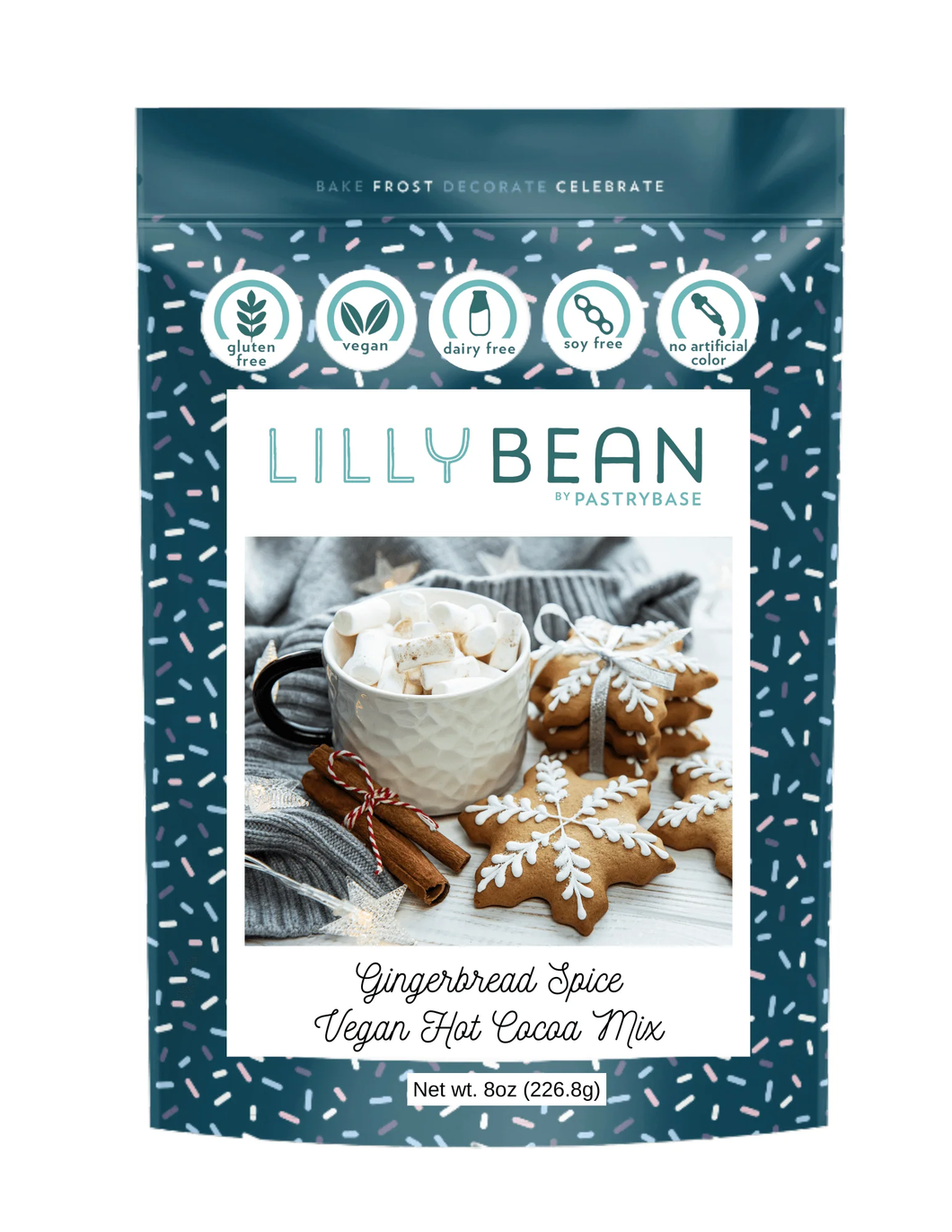 Lilly Bean Gingerbread Spice Vegan Hot Chocolate Mix 226g