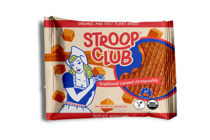 Stroop Club Organic Plant Based Stroopwafel Caramel 2 pk 60g