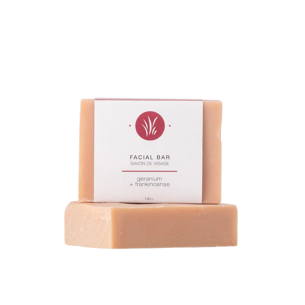 All Things Jill Facial Bar Geranium and Frankincense 130g