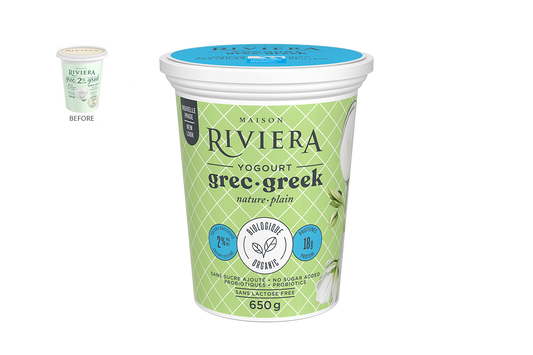 Maison Riviera Organic Plain Greek Yogurt 2% 650g