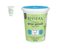 Maison Riviera Organic Plain Greek Yogurt 2% 650g