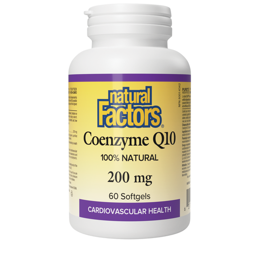 Natural Factors CoQ10 200mg 60 Softgels
