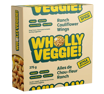 Wholly Veggie Vegan Ranch Cauliflower Wings 375g
