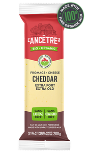 L'Ancetre Organic Extra Old Cheddar Cheese 200g