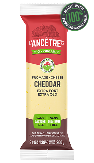 L'Ancetre Organic Extra Old Cheddar Cheese 200g