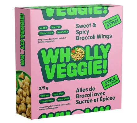 Wholly Veggie Sweet And Spicy Broccoli Wings 375g