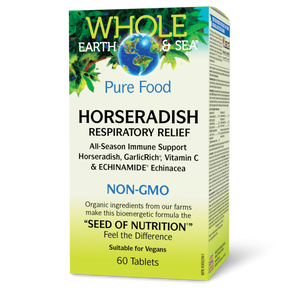 Whole Earth and Sea Horseradish Respiratory Relief 60 Tablets