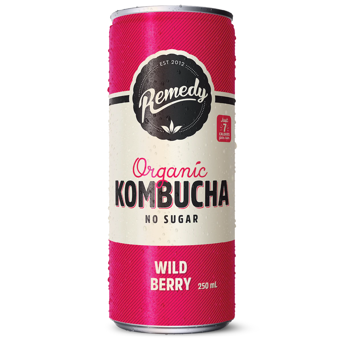 Remedy Organic Wild Berry No Sugar Kombucha 330ml