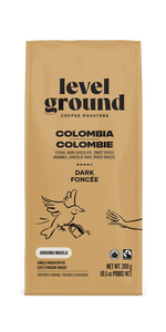 Level Ground Trading Colombia Dark Roast Ground Coffee 300g