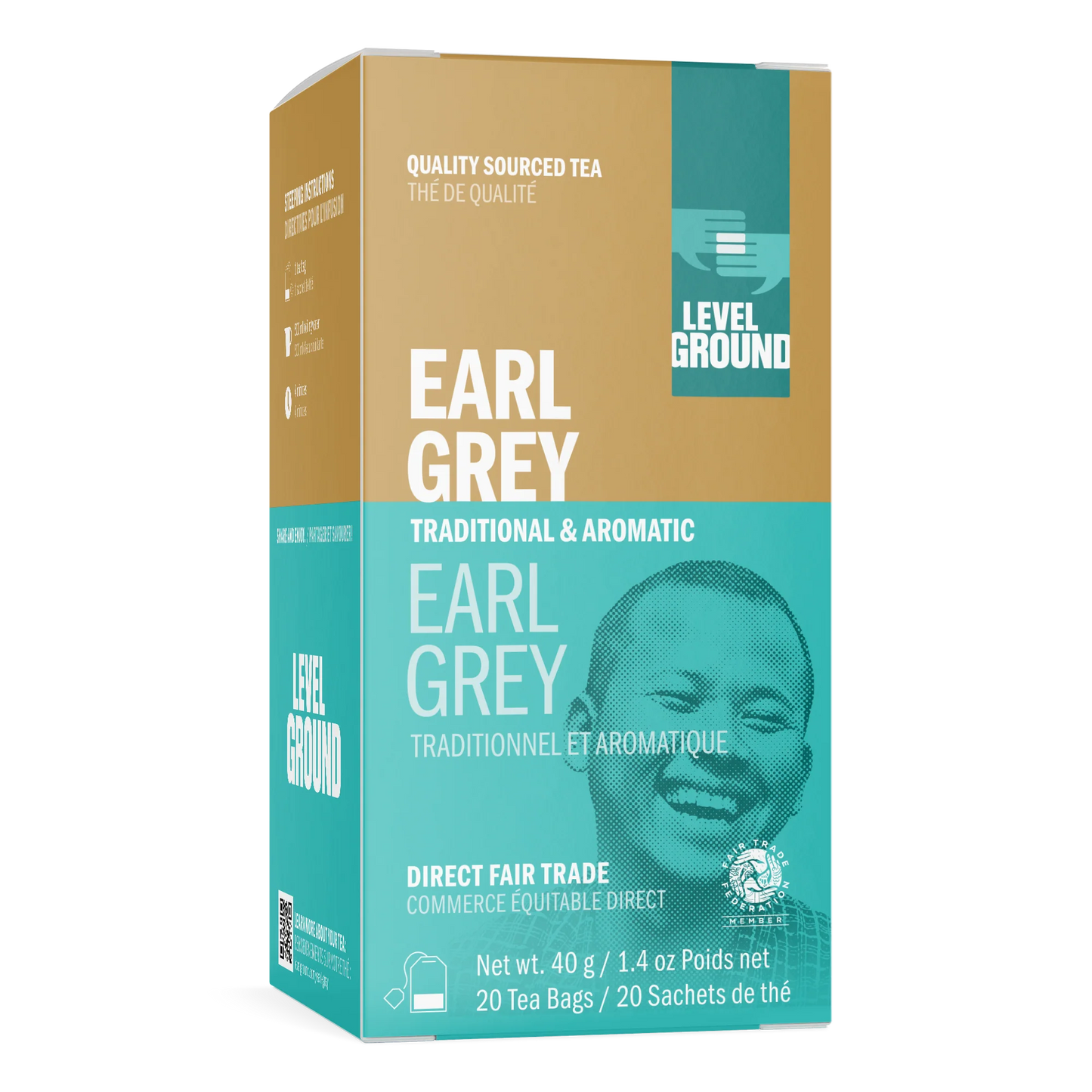 Level Ground Earl Grey Tea 40g 20tbgs