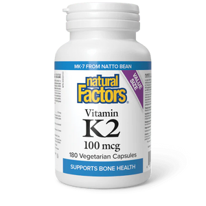 Natural Factors Vitamin K2 100mcg 180 Softgels