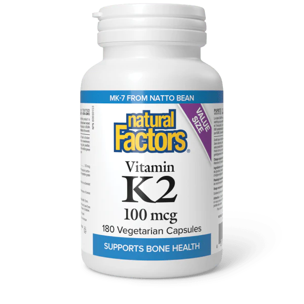 Natural Factors Vitamin K2 100mcg 180 Softgels