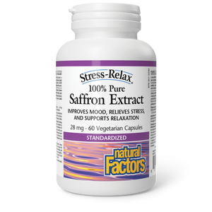 Natural Factors Saffron Extract 28mg 60 Vegetarian Capsules