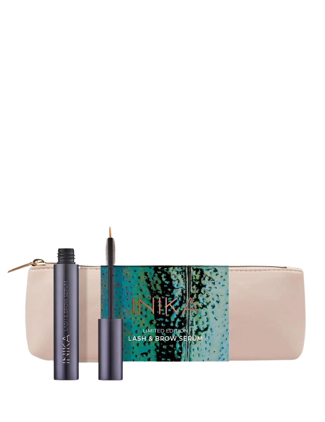 Inika Limited Edition Lash Brow Serum and Travel Bag Gift Set Valued at $88