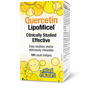 Natural Factors Quercetin LipoMicel Matrix 250mg 120 Softgels