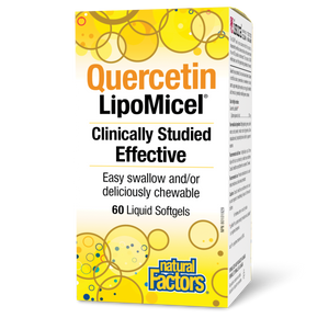 Natural Factors Quercetin LipoMicel Matrix 250mg 60 Softgels