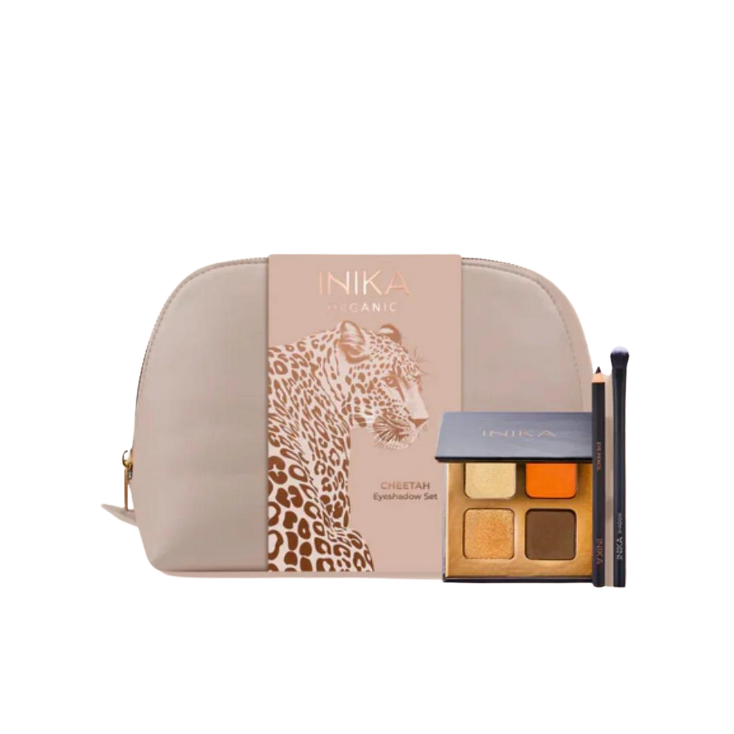 Inika Cheetah Eyeshadow Kit and Travel Gift Set Valued at $170