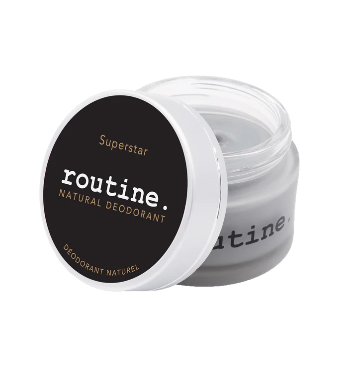 Routine Superstar Activated Charcoal Magnesium and Prebiotics Natural Deodorant 58g