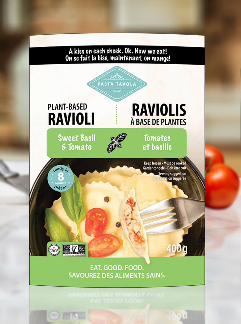Pasta Tavola Plant Based Sweet Basil Tomato Ravioli 400g