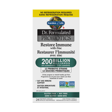 Load image into Gallery viewer, Garden of Life Dr. Formulated Restore 200 Billion Immune with Zinc 28 Vegetable Capsules
