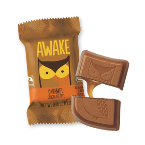 Awake Chocolate Caramel Milk Chocolate Singles 13.5g