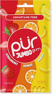 Pur Jumbo Strawberry Orange Banana Gum 81g