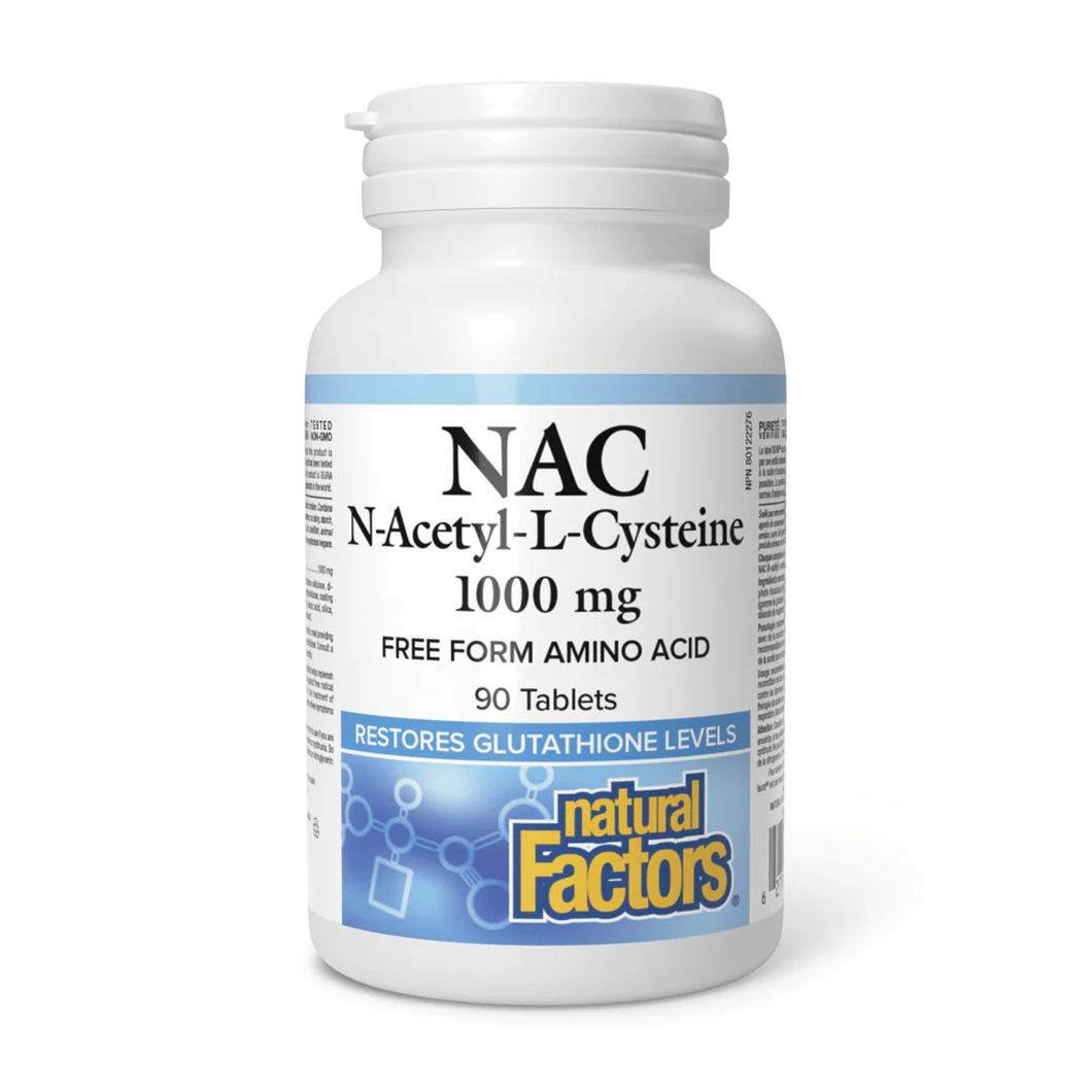 Natural Factors NAC 1000 mg 90tabs