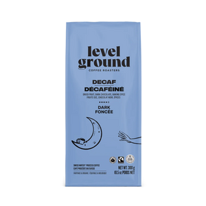 Level Ground Trading Organic Decaf Dark Roast Coffee Beans 300g