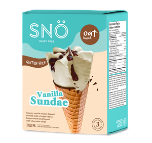 SNO Vegan Vanilla Sundae Cone 120ml 3 Pack