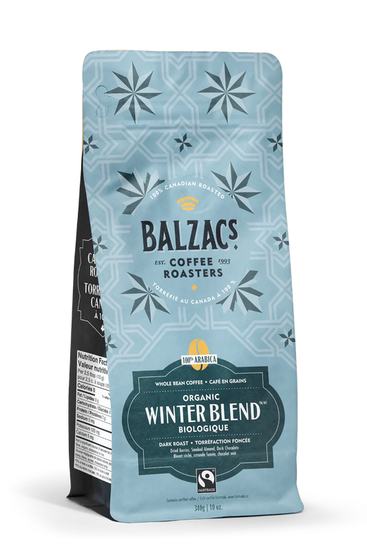 Balzac's Coffee Roaster Organic Winter Blend Marble Roast Coffee 340g