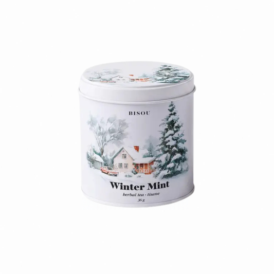 Bisou Tea Holiday Winter Mint Tea Tin