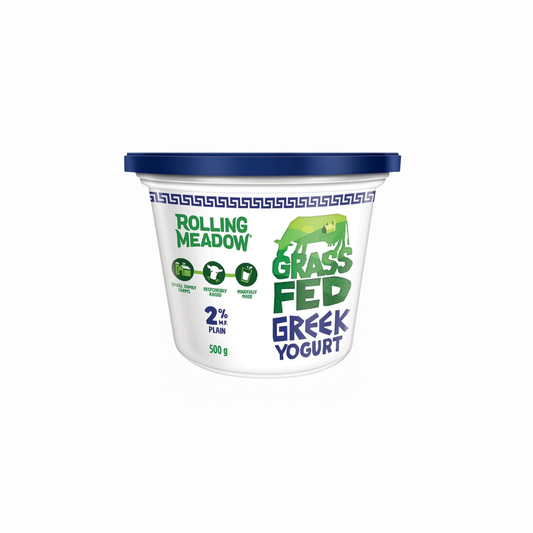Rolling Meadows 2% Grass Fed Greek Yogurt Plain 500g