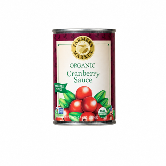 Farmer's Market Organic Canned Cranberry Sauce 397ml