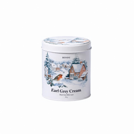 Bisou Tea Earl Grey Cream Holiday Black Tea Tin
