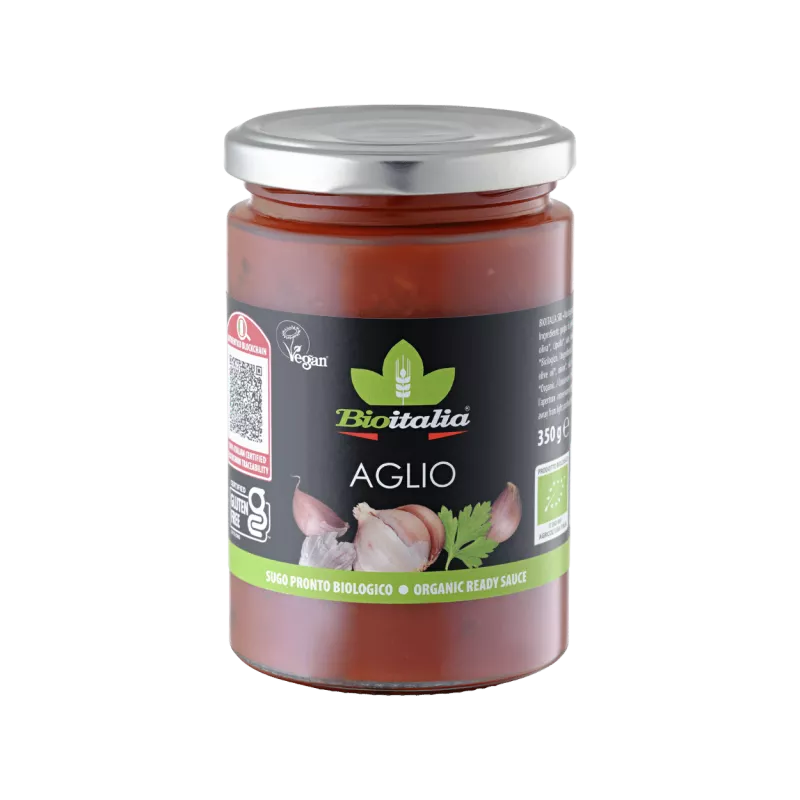 Bioitalia Aglio Organic Garlic Tomato Sauce 660g