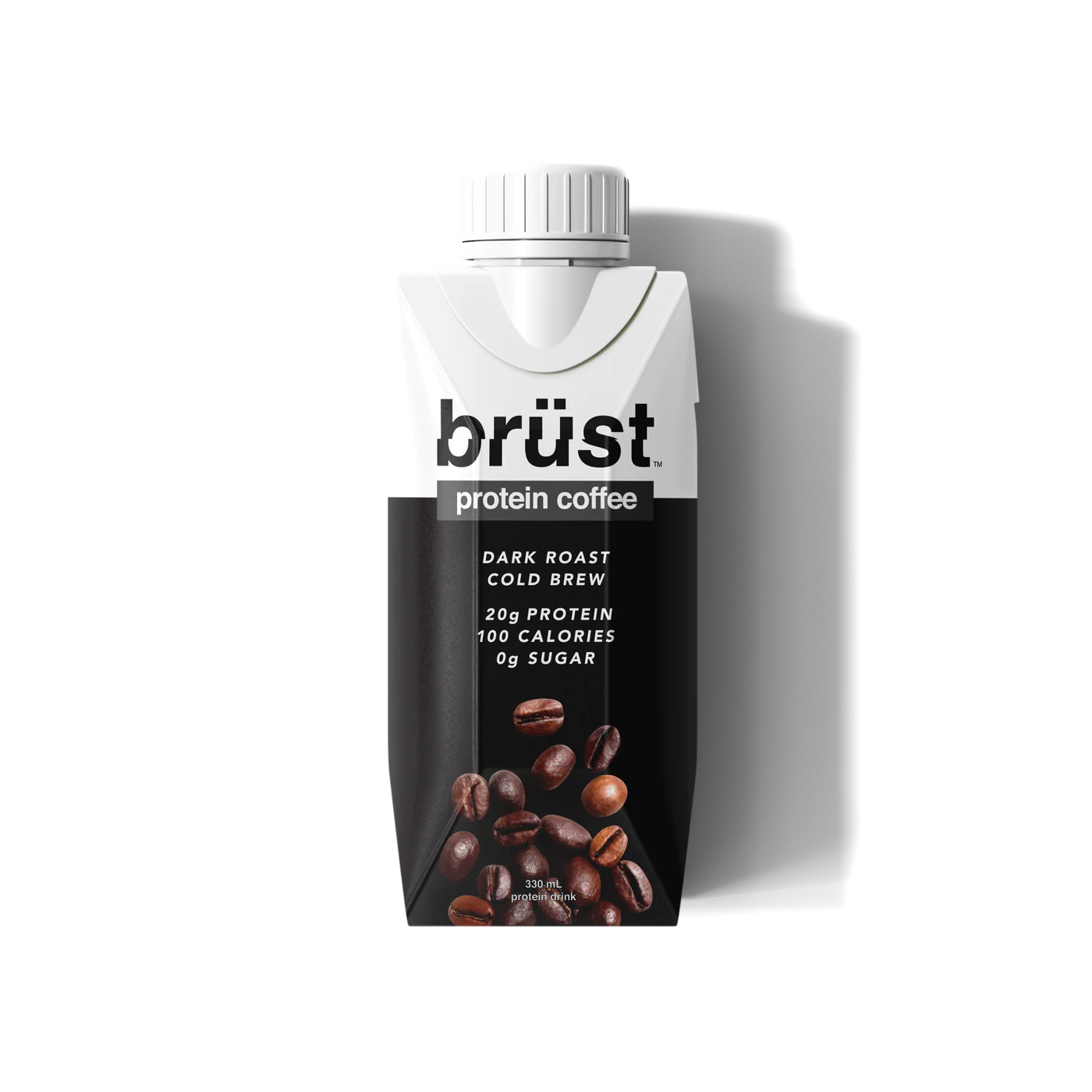 Brust Cold Brew Protein Coffee Dark Roast 330ml
